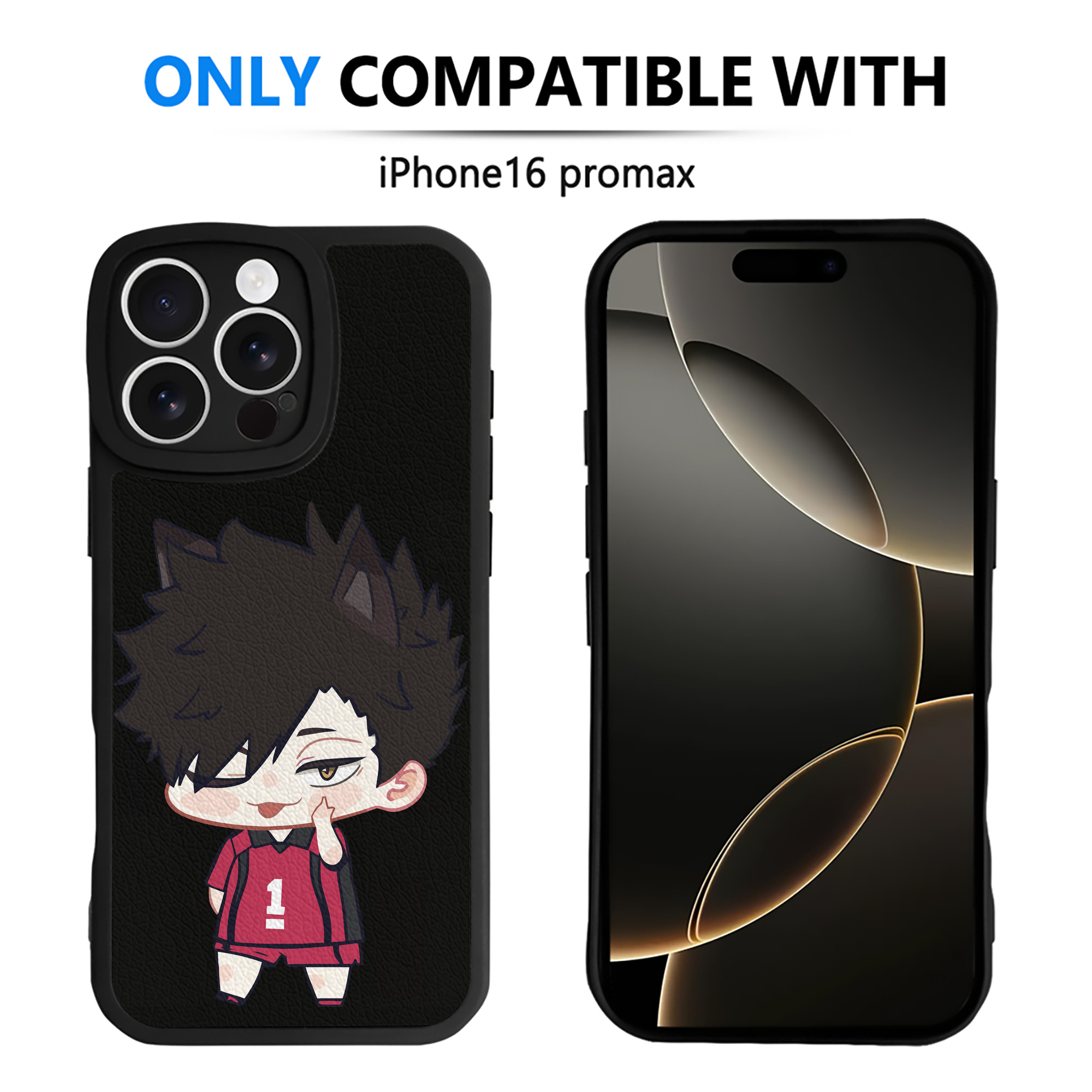（画像用） ハイキュー!! Haikyu!! 【iPhone 16シリーズ対応】シリコンスマホケース（レザー調） 材質：シリコン
